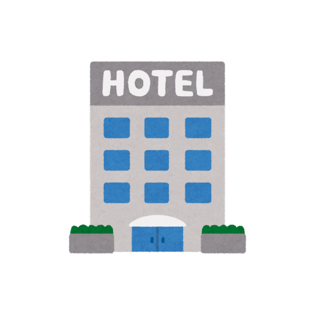 Illustration d'un hôtel.